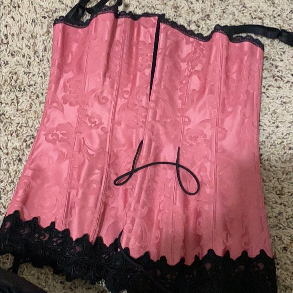 Pink corset